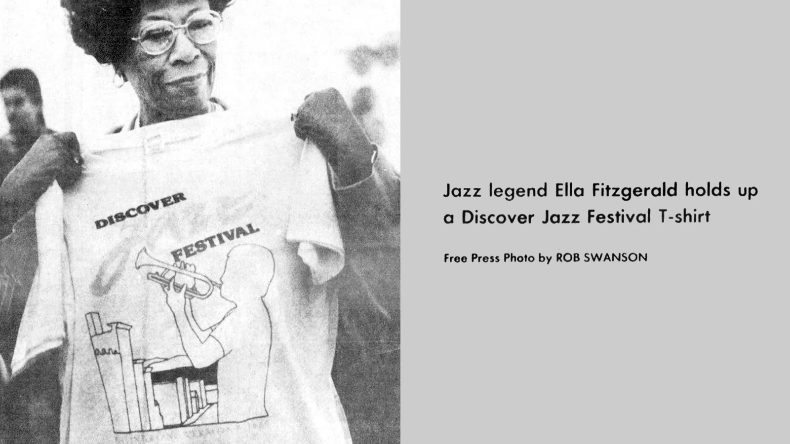 Ella Fitzgerald at the Burlington Discover Jazz Festival, 1984